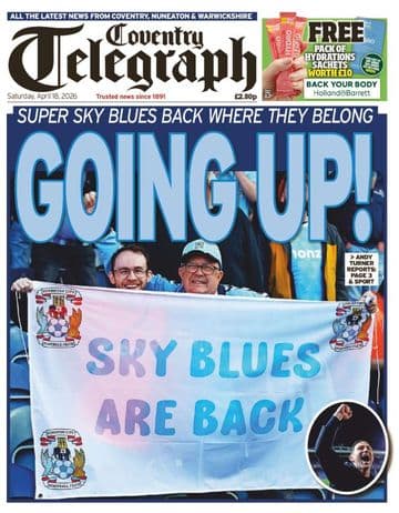 Coventry Telegraph issue dated Saturday 18th April