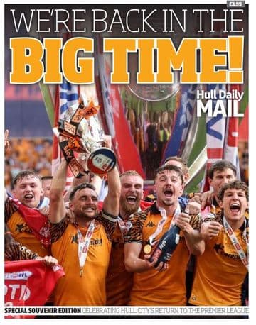 Hull City : WE'RE BACK IN THE BIG TIME