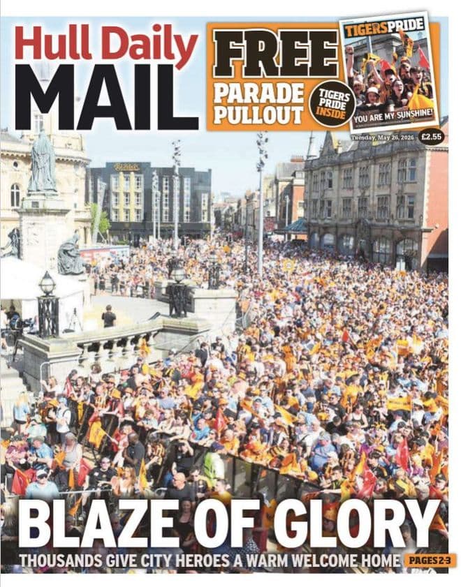 Hull Daily Mail issue dated Tuesday 26th May
