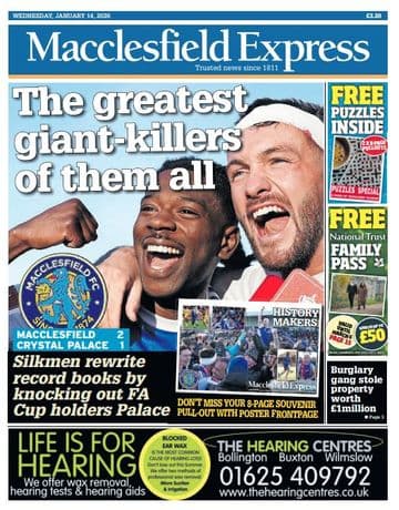 Macclesfield Express , Wed 14th January 2026