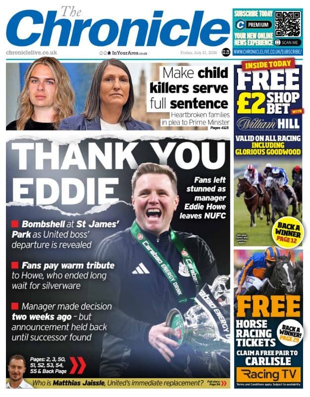 Newcastle Chronicle issue Friday 31st July 2026
