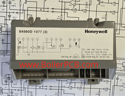 REPAIR SERVICE for Honeywell S4560D 1077 Ignition Control PCB