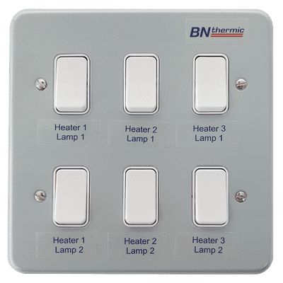 BN Thermic CS-6 Halogen Heater Control Switch - 6 Lamps