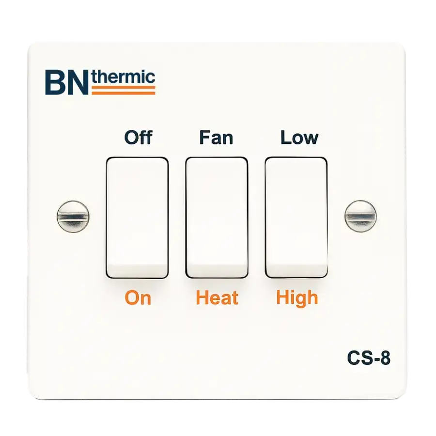 BN Thermic CS-8 Single Control Switch for 1 x Fan Heater