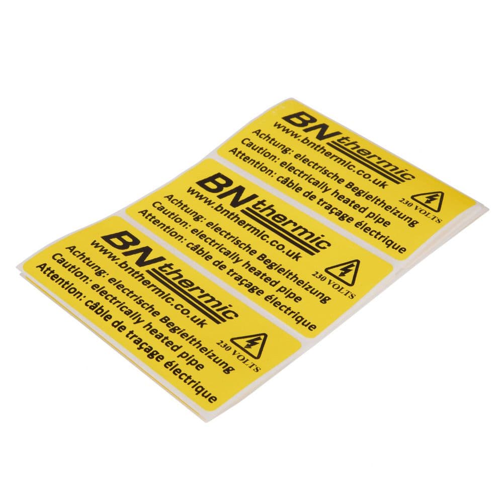 BN Thermic PF-L Caution Label pack of 10