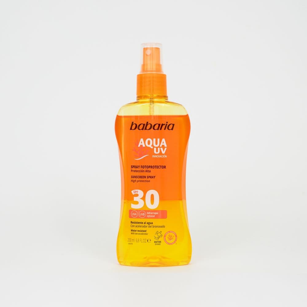 Babaria Aloe Vera and Carrot Oil BiPhase Sunscreen SPF30 200ml Sun Protection with Nourishing