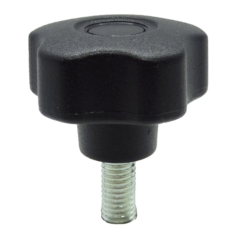 50mm x M8 x 25mm Polypropylene Male SS Threaded Handwheel - 5 Lobed ...