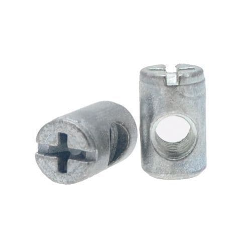 Barrel Nuts, Threaded Cross Dowel Nuts M6 To M8 Vital Parts