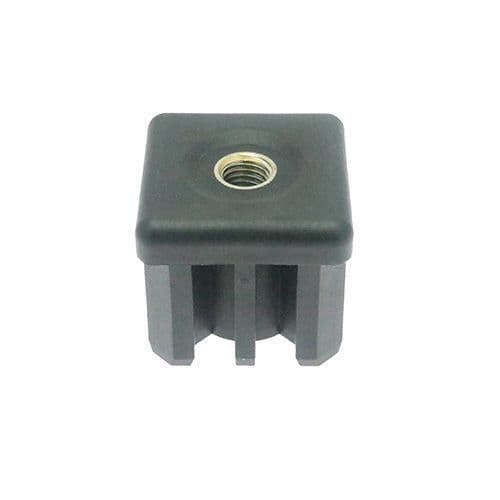 M16 x 60mm x 60mm - Heavy Duty Square Threaded Insert - Black ...