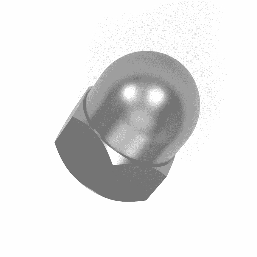 25 Pack M12-1.75 Hex Nuts - Stainless Steel, Finished, Metric
