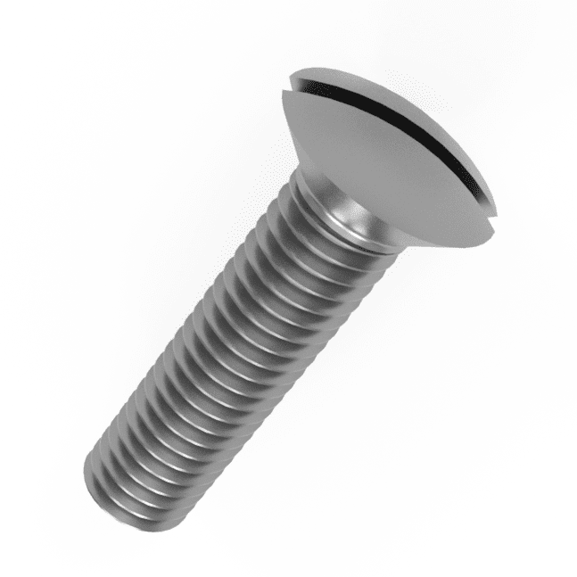 M2 X 3 Slotted Raised Countersunk Screw DIN 964 A2 m2-x-3-slotted-raised-countersunk-screw-din-964-a2