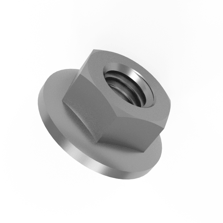 Din 6923 Stainless Nut M5 A2 Stainless Steel Serrated Flanged