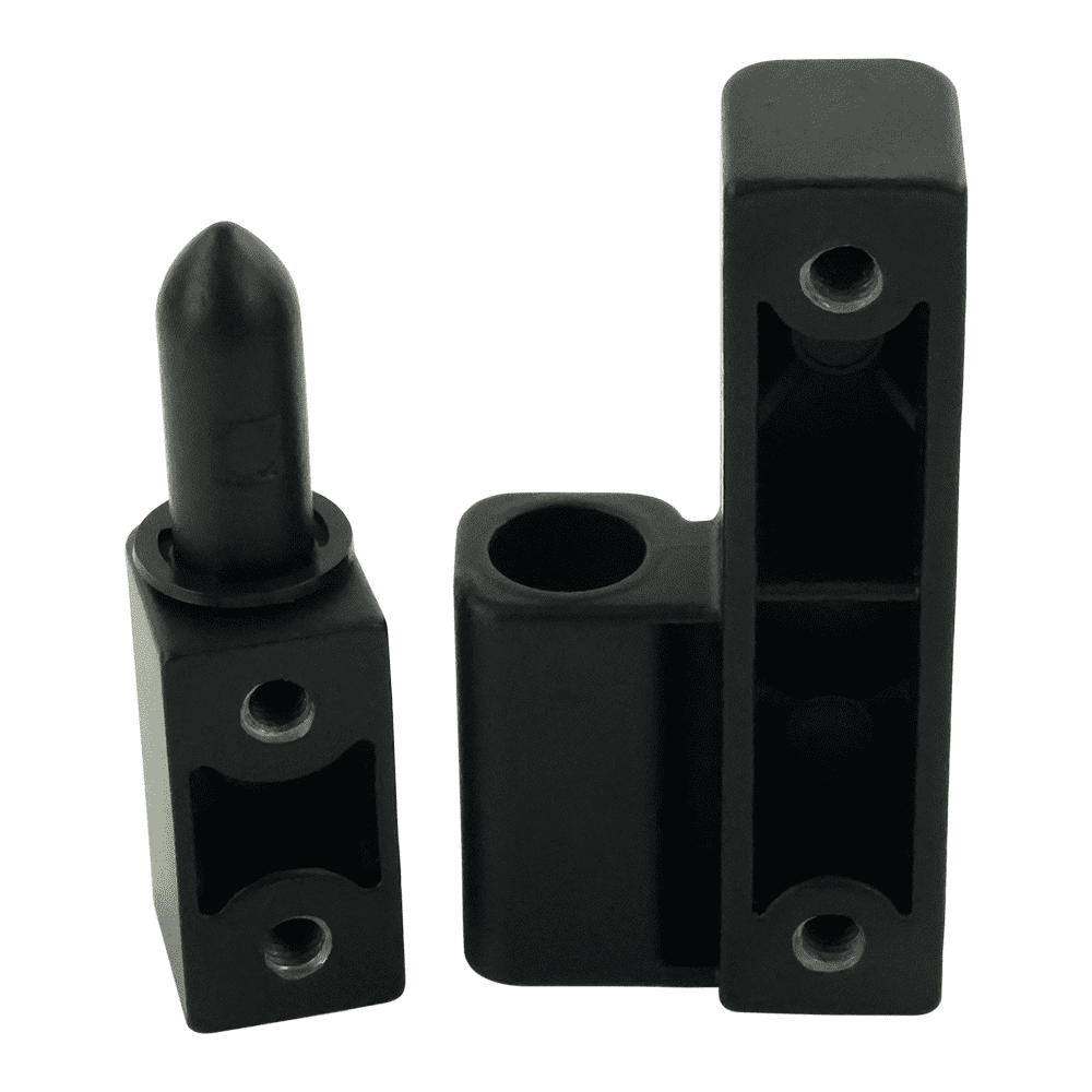 64mm x 32.5mm Metal Offset Liftoff Hinges Right Hand Black