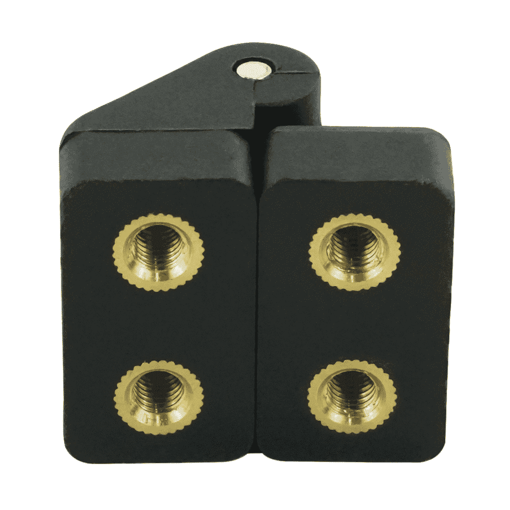 Plastic Hinge with Threaded Inserts Vital Parts