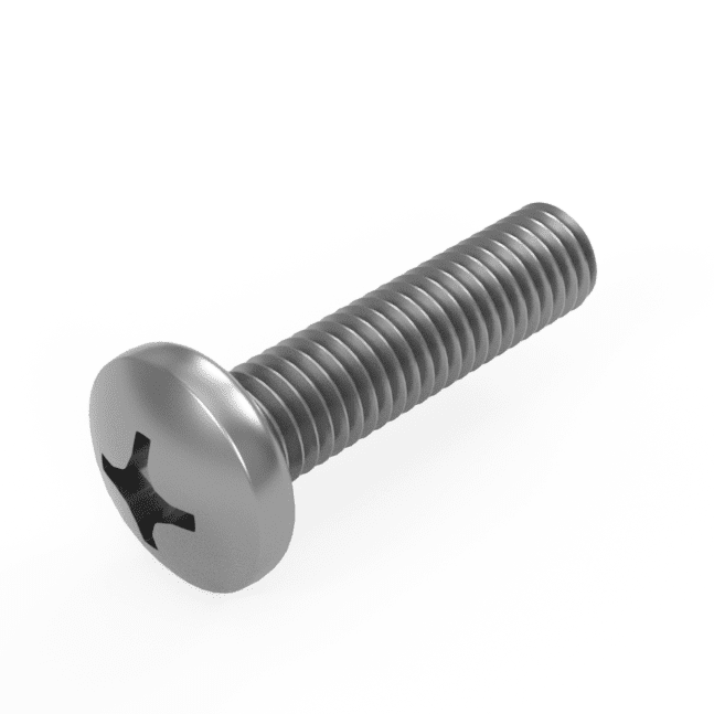 Stainless Steel Phillips Pan Head Machine Screw DIN 7985H