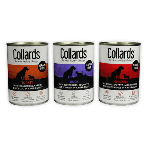 Collards Wet Dog Tins 400g