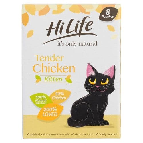 Hi Life Kitten Pouches Chicken 8x70g
