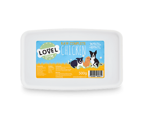 Lovel Fresh Chicken Complete Raw Dog Food 500g