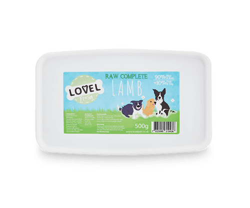 Lovel Fresh Complete Lamb Raw Dog Food 500g