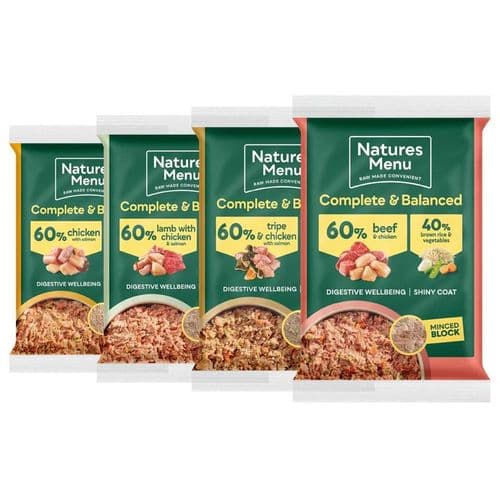 Natures Menu Complete 60/40 Raw Dog Food Blocks 300g