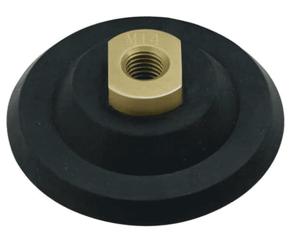 100 mm Rubber Backing Pads | Hook & Loop | Velcro | M14 | M10