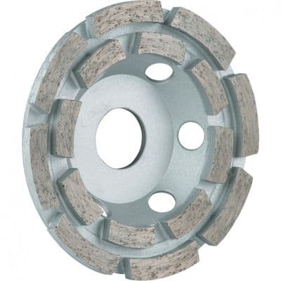 100 x 22 mm Double Row Cup Diamond Grinding Wheel.