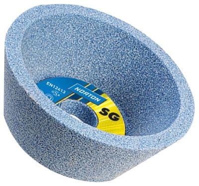 100 x 40 x 31.75 mm Norton 3SG 60 KVX Taper Cup Grinding Wheel