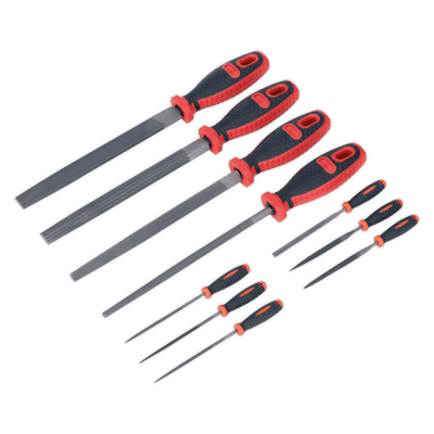 10pc Engineer's & Needle File Set. Sealey AK578