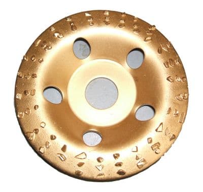 115 mm Dish shaped carbide abrasive grinding wheels.