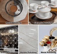 115 mm Felt Hook & Loop  Self Grip Backed Polishing Disc