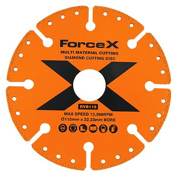 115 mm Vacuum brazed multi material diamond blade RVB115. Price each.