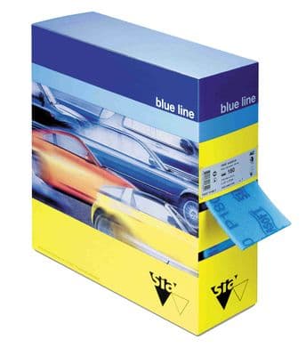115 mm x 25 metre P320 foam backed precut paper roll