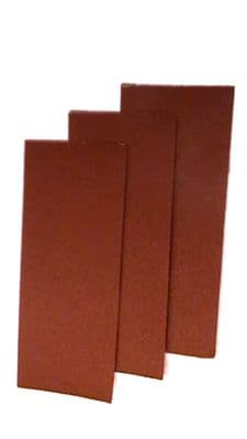 115 mm x 280 mm. Aluminium oxide paper sheets.  Price per 50 sheets.