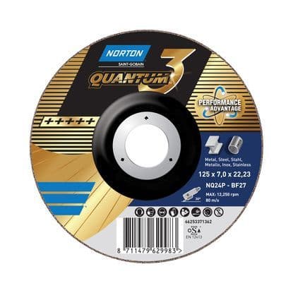 Norton Quantum 3 115 x 1 mm Metal Cutting Discs