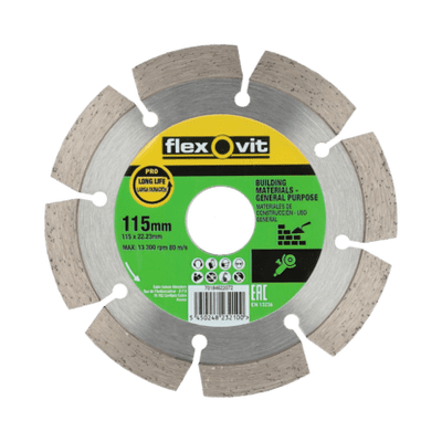 115 x mm Flexovit diamond cutting blade.