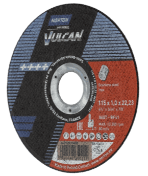 125 x 1 mm Vulcan Norton Cutting Discs Type 41. Price per 25
