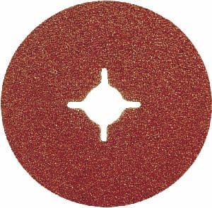 125 x 22 mm Aluminium oxide fibre backed sanding discs. Price per 25 discs.