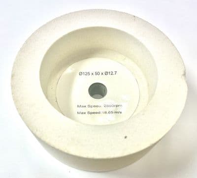125 x 50 x 12.7 mm Dry Stone Cup Wheel for SMS2107
