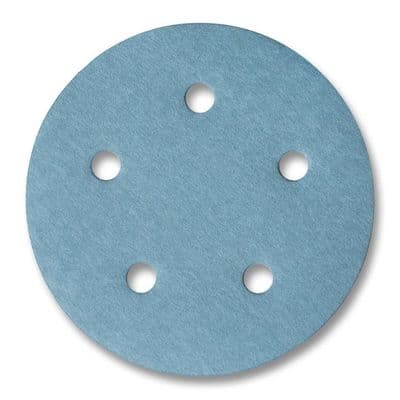 125mm 5 hole aluminium oxide self-adhesive sanding discs. P320 Priced per 100 discs.