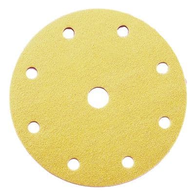 150 mm 9 Hole  Aluminium Oxide Hook & Loop Sanding Discs. NEW! Per 50 discs.