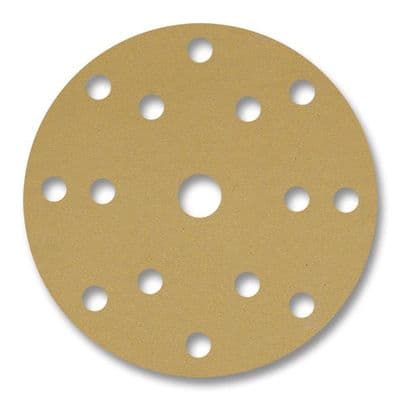 150 mm Sait 15 Hole Aluminium Oxide Hook & Loop  Sanding Discs. Per 50. Limited Stock