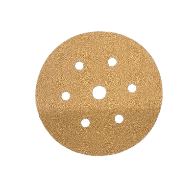 150 mm Sait 7 Hole  Aluminium Oxide Hook & Loop Discs. Per 50 .