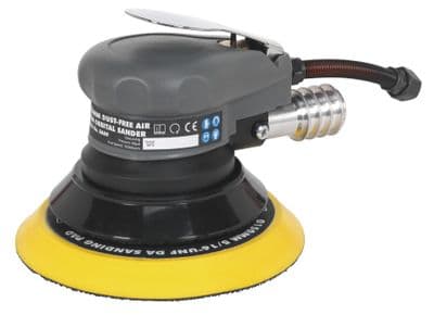 150 mm Sealey air palm random orbital sander. Dust-free outlet SA09