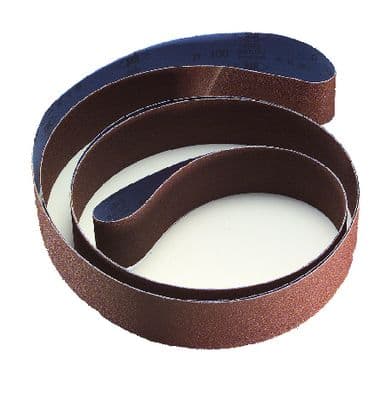 150 x 2170 mm P120 Aluminium Oxide PAPER Sanding Belt. Pack of 5