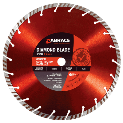 230 mm  Abracs Pro diamond cutting blade