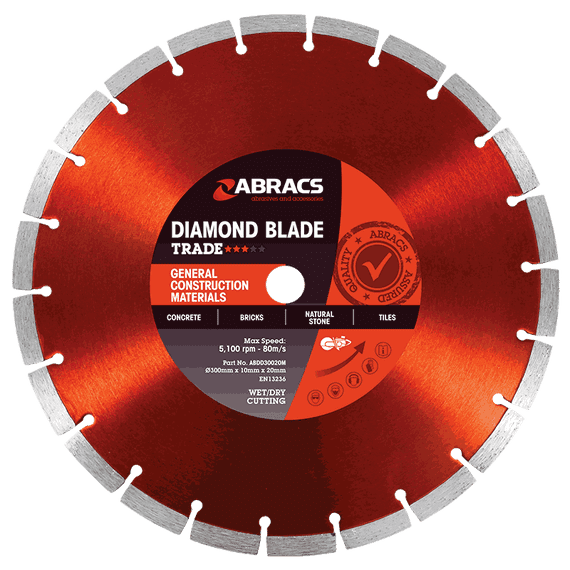 230 mm Abracs Trade diamond cutting blade