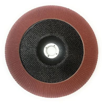230 mm Aluminium oxide flap disc for angle grinders. Per Disc.