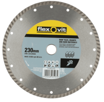 230 mm Flexovit diamond cutting blade