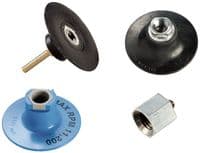 Quick Change Roloc Type Backing Pads | 25 38 50 75 mm