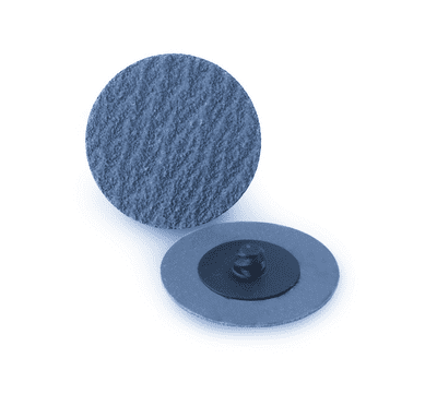 25 mm Zirconium Abrasive Quick Change Roloc Type Sanding Discs. Per 50